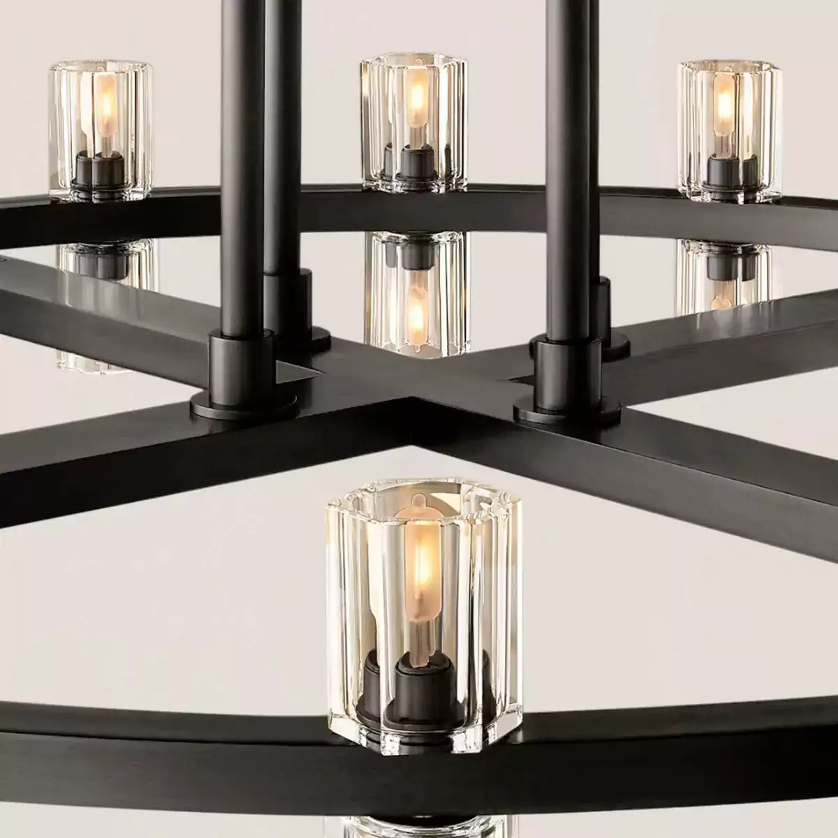 Arcachona LED Round Two Tier Chandelier 60"