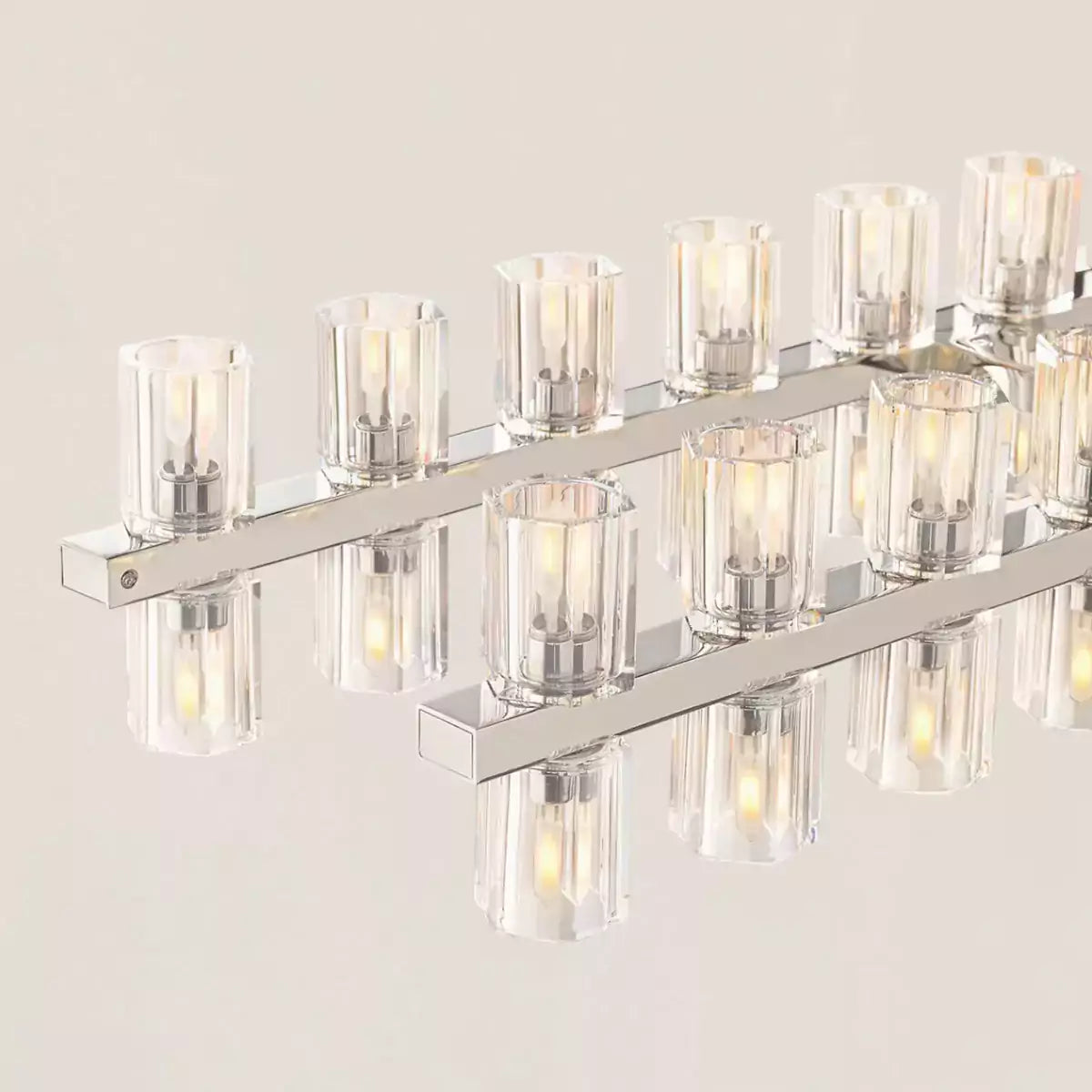 Arcachona LED Rectangular Chandelier 72"