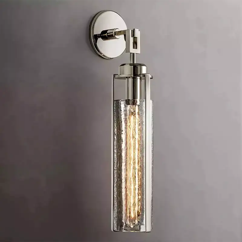 Arpege Glass Shade Cylinder Sconce