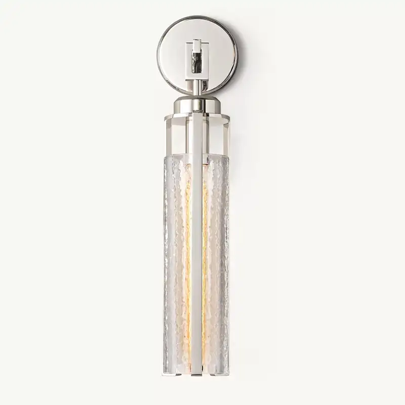 Arpege Glass Shade Cylinder Sconce