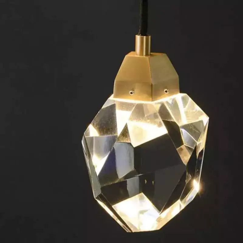 Avondale Faceted Crystal Prisms Wall Sconce - Cord