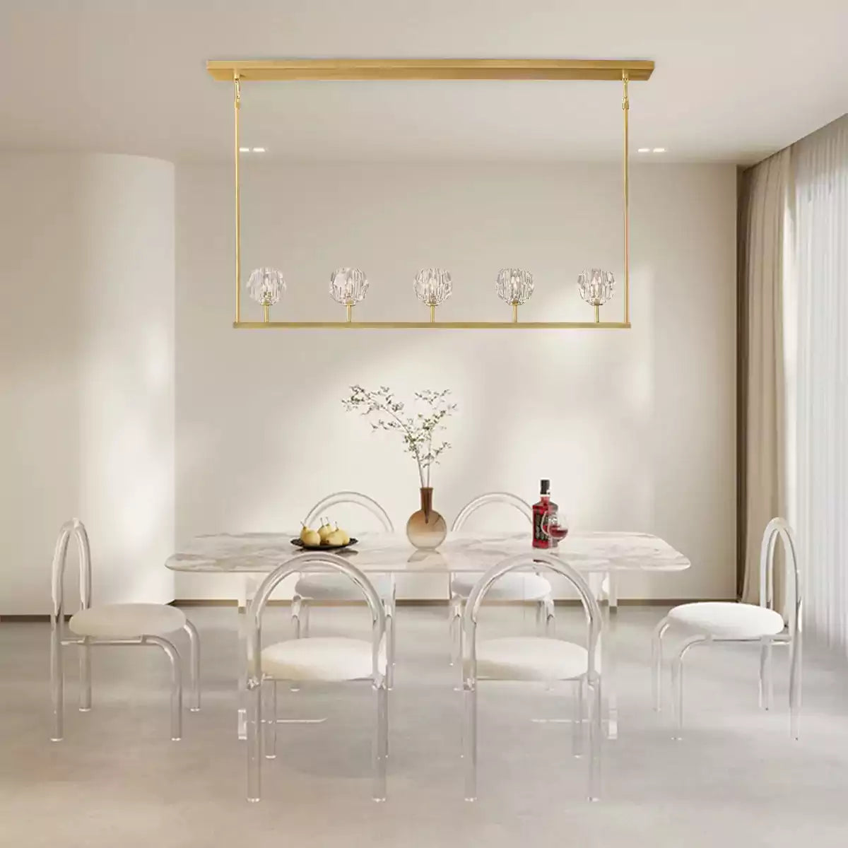 Boule Crystal Linear Chandelier