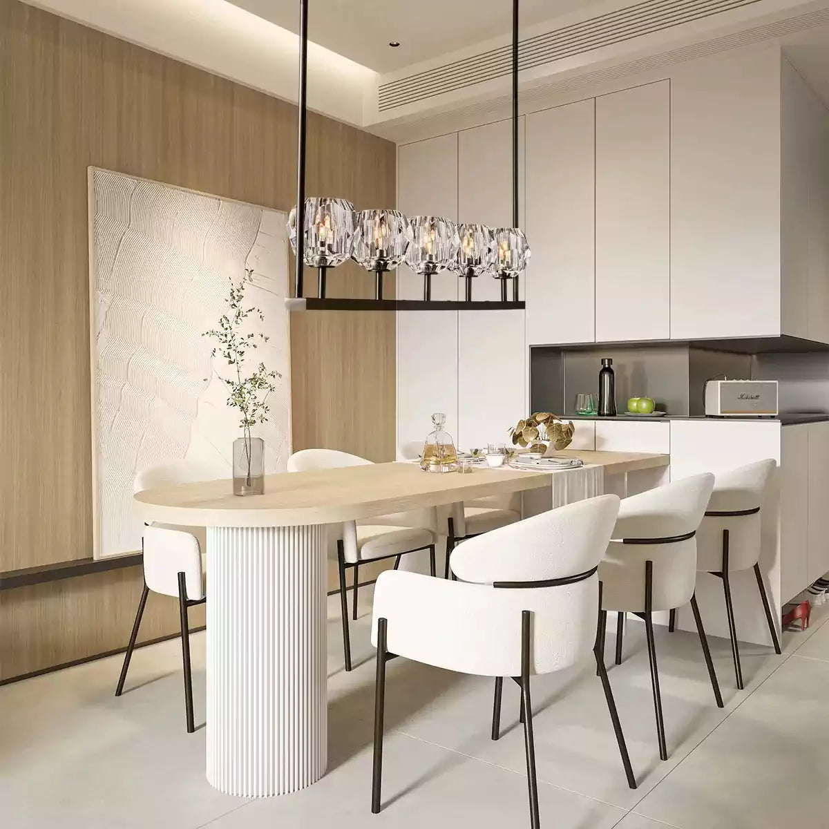 Boule Crystal Linear Chandelier