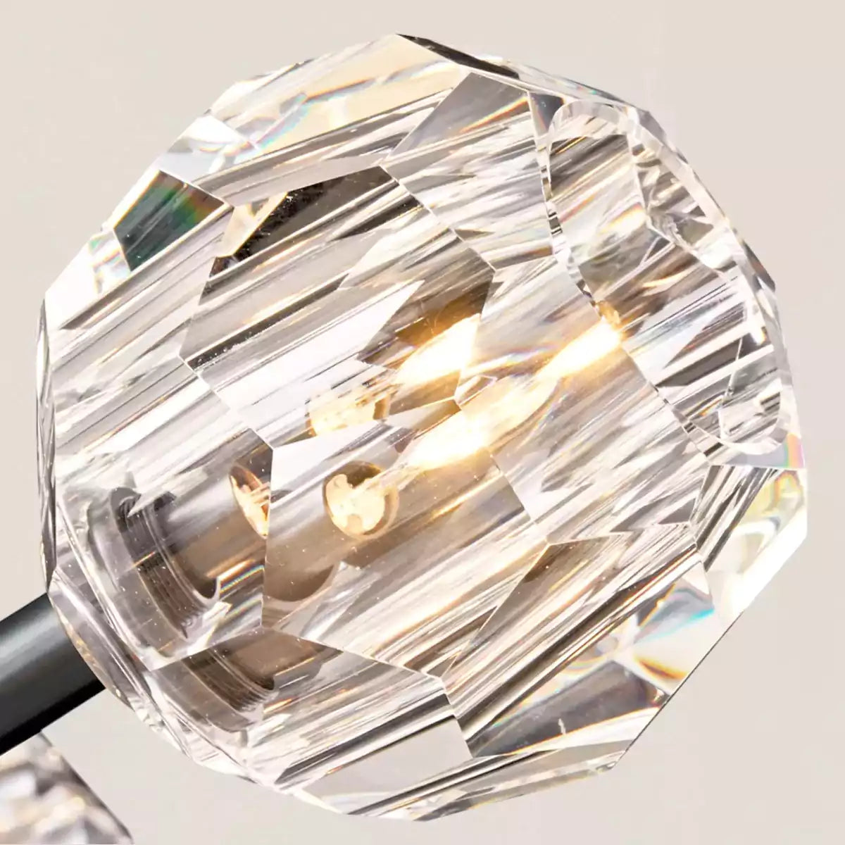 Boule Crystal Clear Glass Round Chandelier 36"