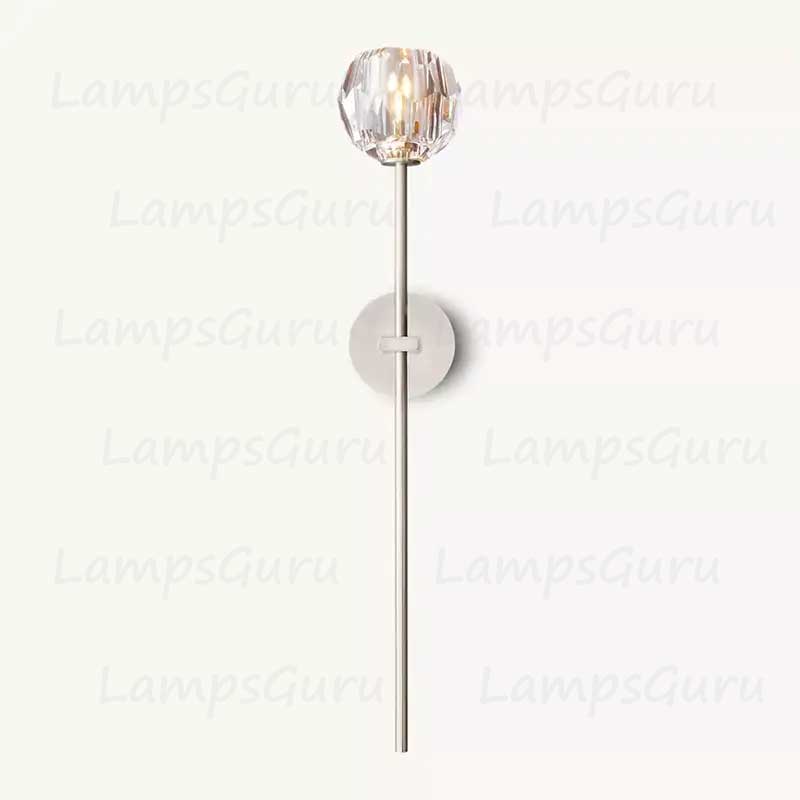 LG Boulla Crystal Clear Glass Grand Wall Sconce