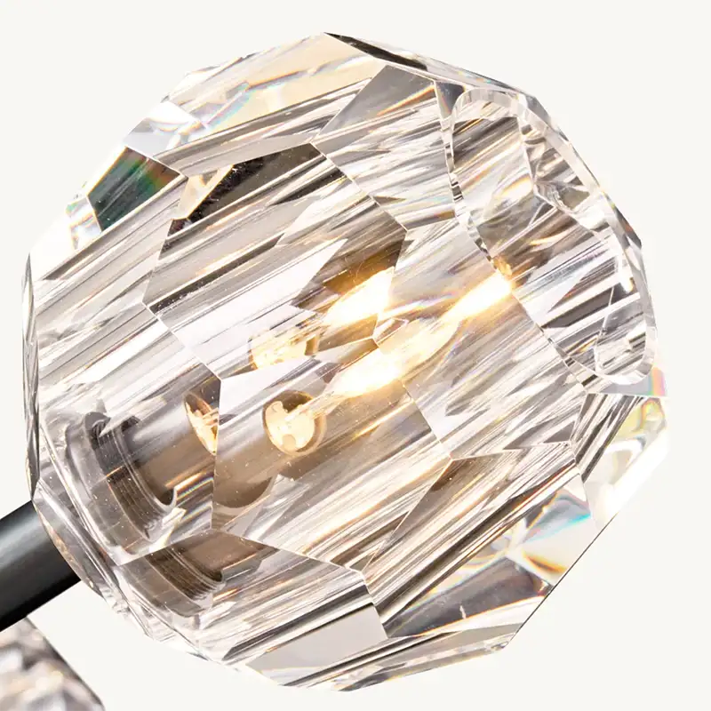 Boule Crystal Clear Glass Grand Wall Sconce