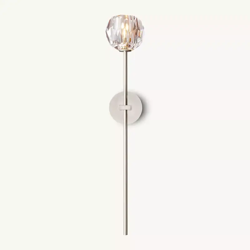 Boule Crystal Clear Glass Grand Wall Sconce