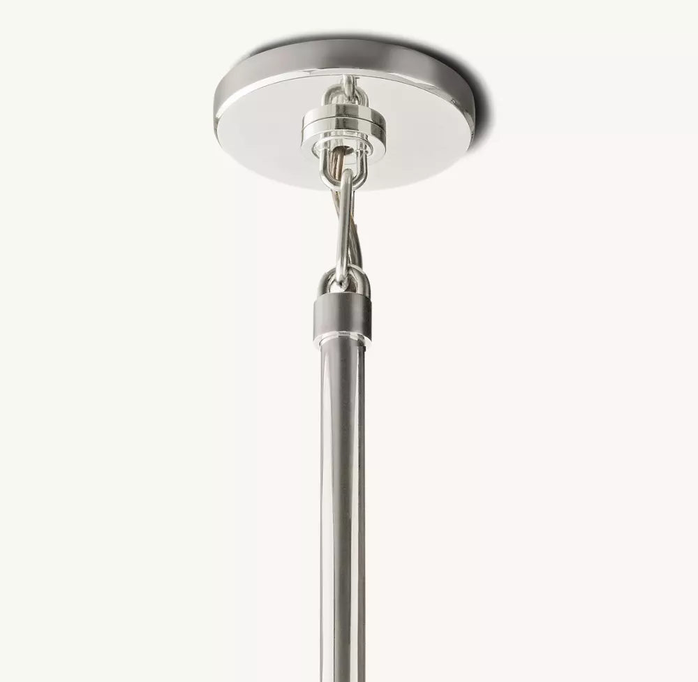 Boule Crystal Clear Glass Round Chandelier 24"
