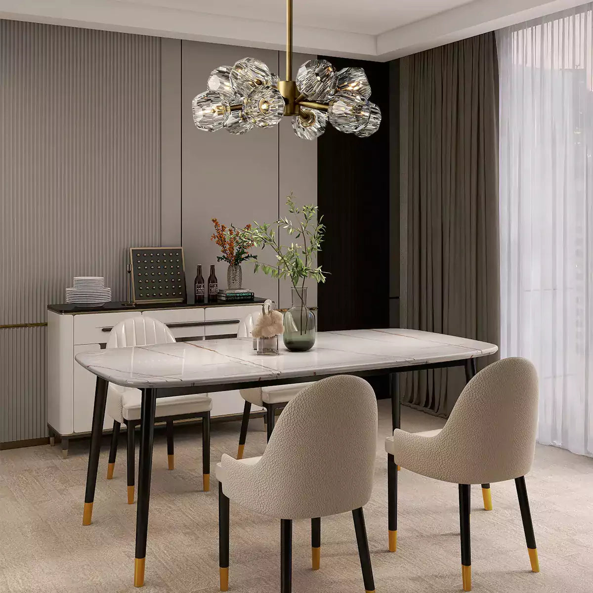 Boule Crystal Round Chandelier