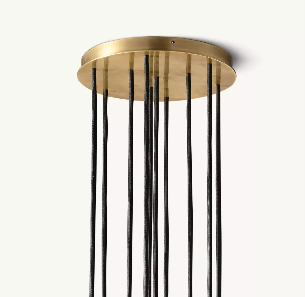 Boule Glass Round Cluster Chandelier