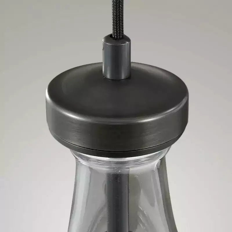 Raindrop 2 Lights Rod Round Chandelier