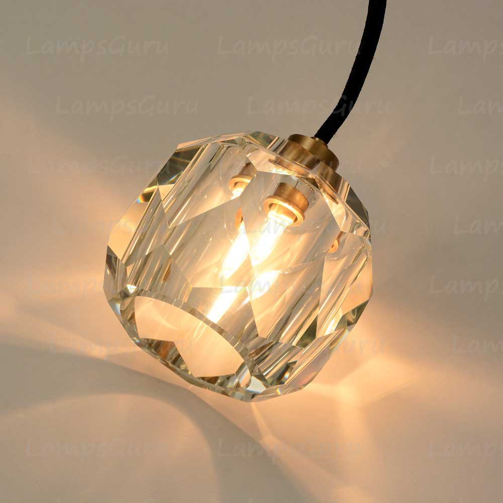LG Boulla Clear Glass Cord Pendant