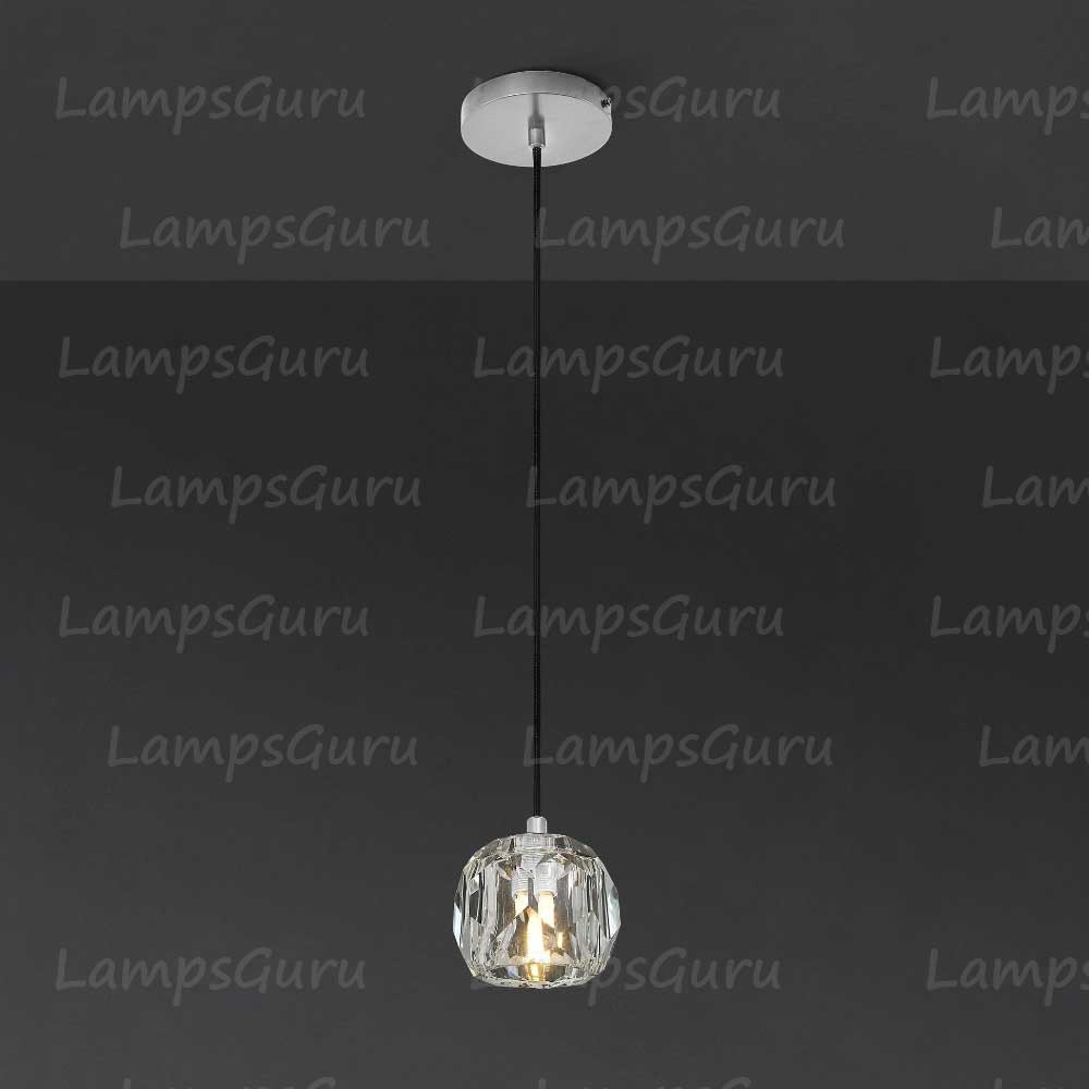 LG Boulla Clear Glass Cord Pendant