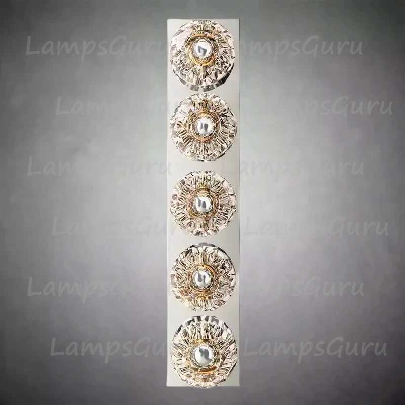 LG Boulla Crystal Clear Glass Linear Grand Wall Sconce