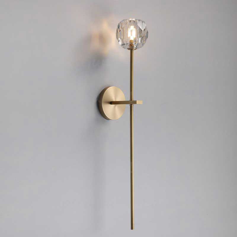 LG Boulla Crystal Clear Glass Grand Wall Sconce