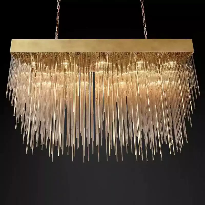 Cascadar Rectangular Chandelier 54"