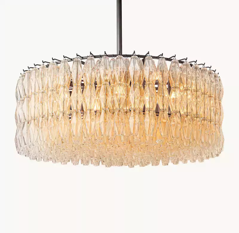 Chiaray Clear Glass Round Chandelier 47"