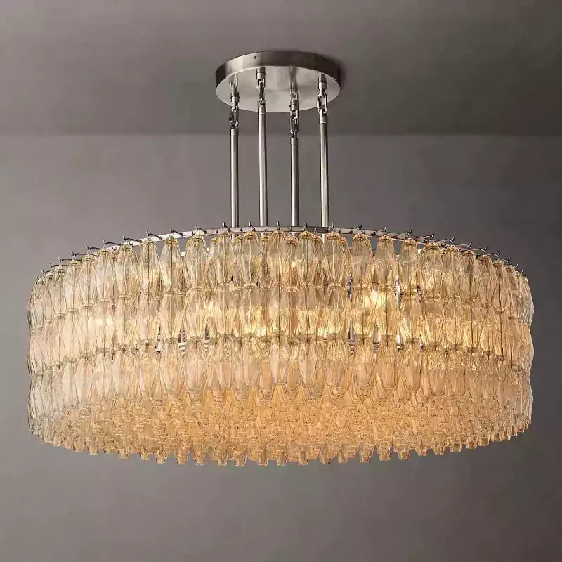 Chiaray Clear Glass Round Chandelier 62"