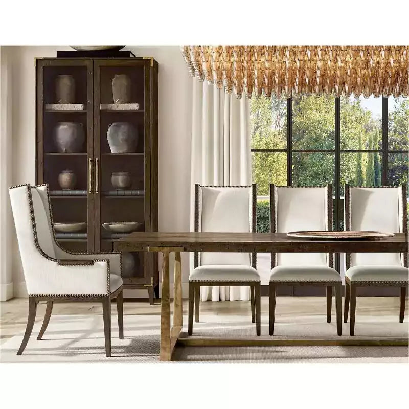 Chiaray Smoke Glass Tiered Rectangular Chandelier 74"