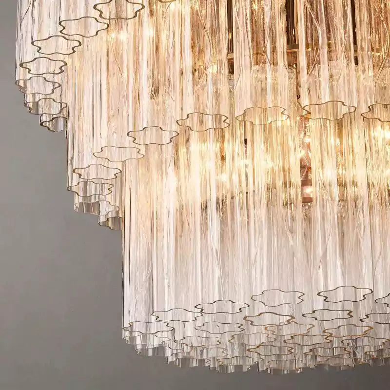 Cieloy Three-Tier Round Chandelier 36"