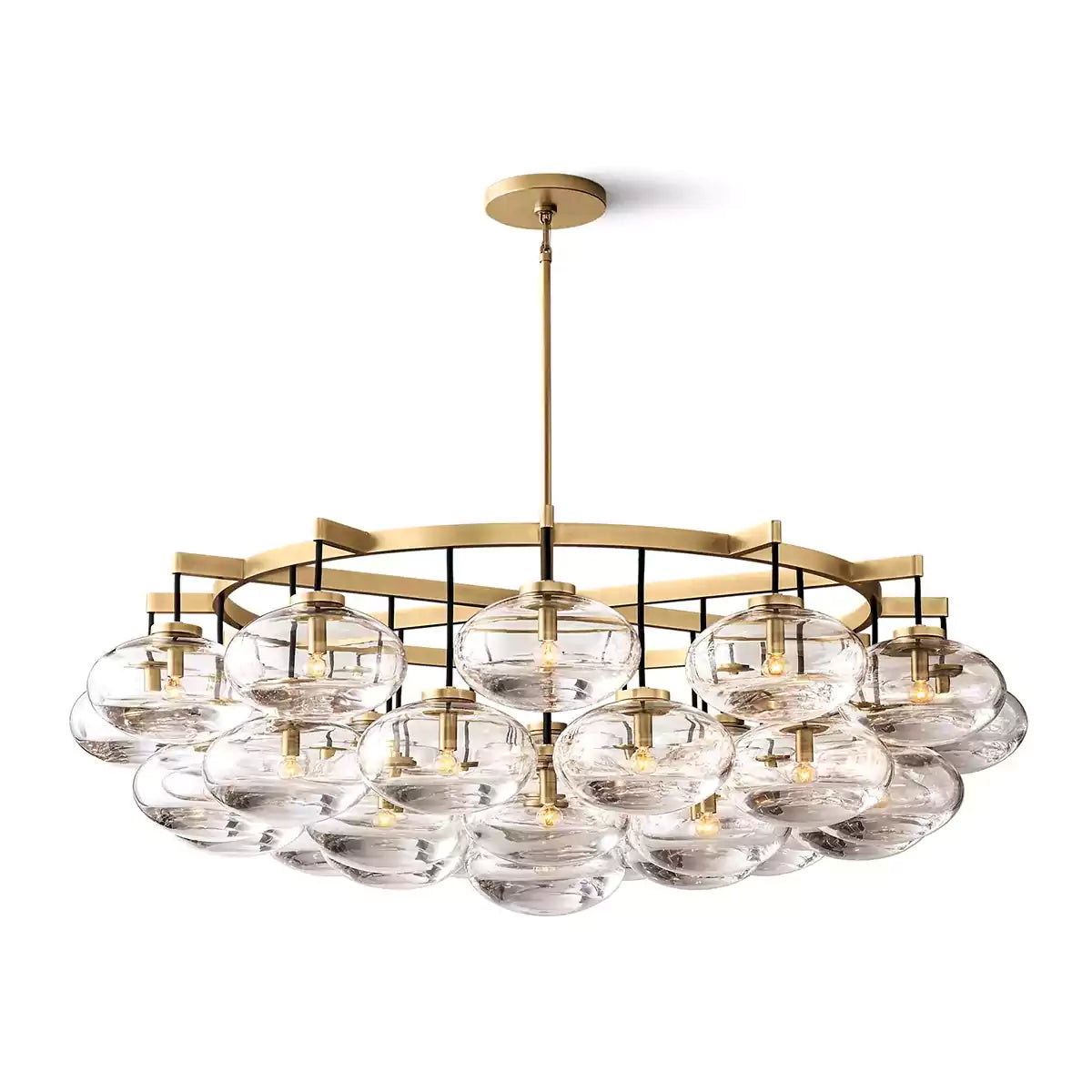 Cabrettey Clear Glass Round Chandelier 60"