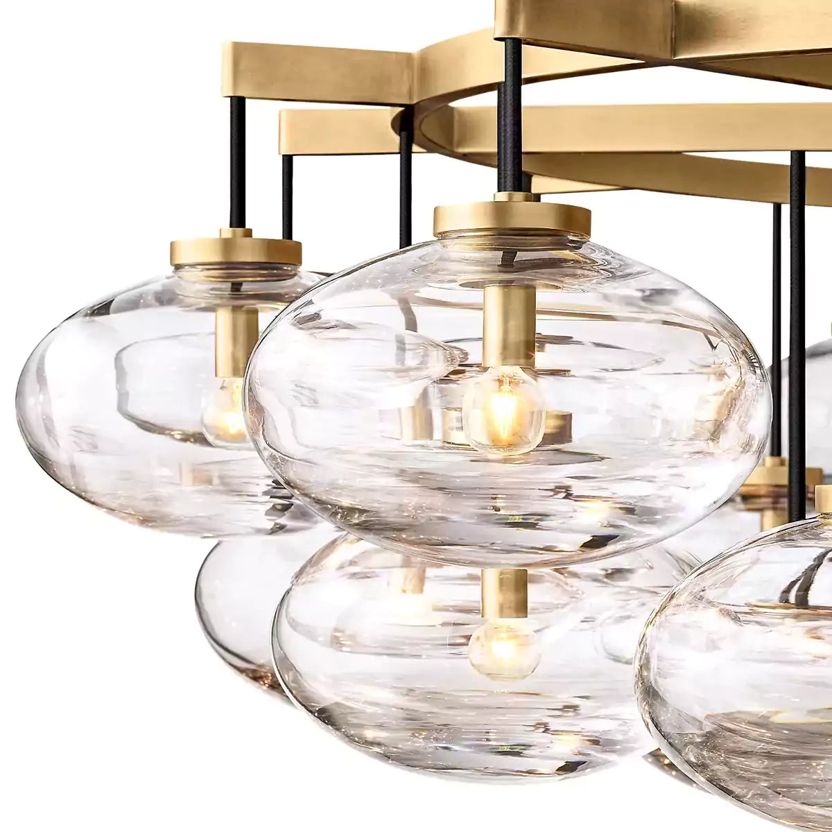 Cabrettey Clear Glass Round Chandelier 60"