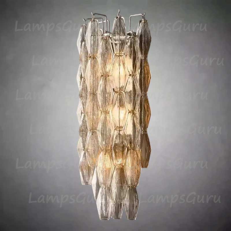 Chiaray Clear Glass Grand Wall Sconce