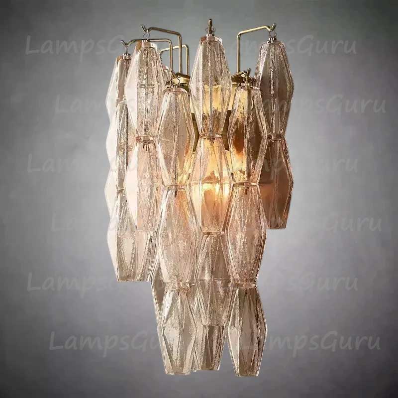 Chiaray Clear Glass Wall Sconce