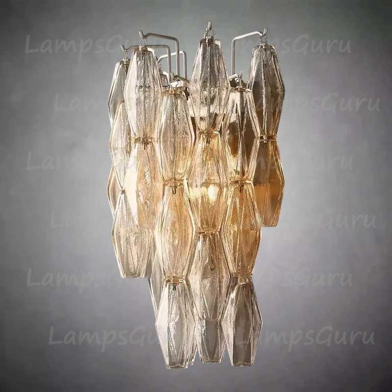Chiaray Clear Glass Wall Sconce