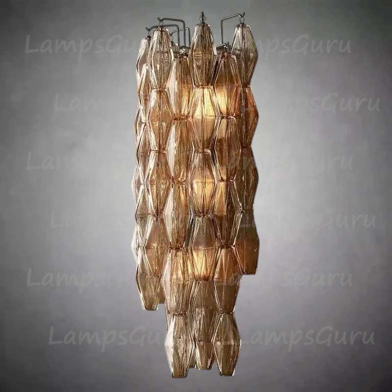 Chiaray Smoke Glass Grand Wall Sconce