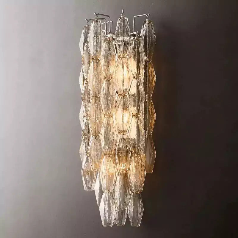 Chiaray Clear Glass Grand Wall Sconce
