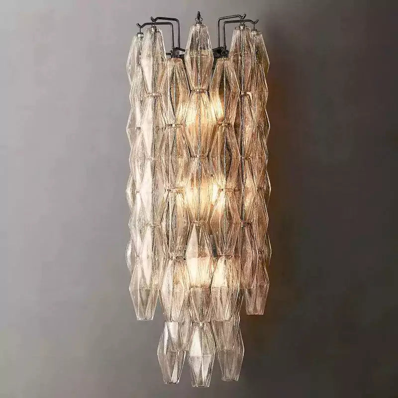 Chiaray Clear Glass Grand Wall Sconce