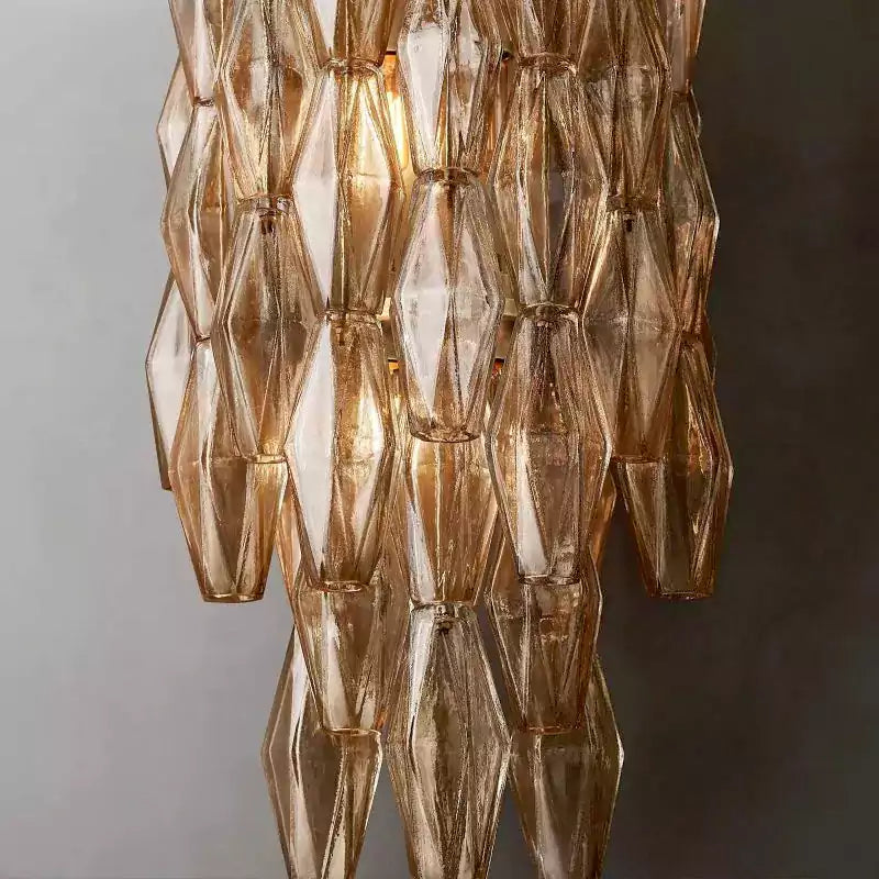 Chiaray Smoke Glass Grand Wall Sconce