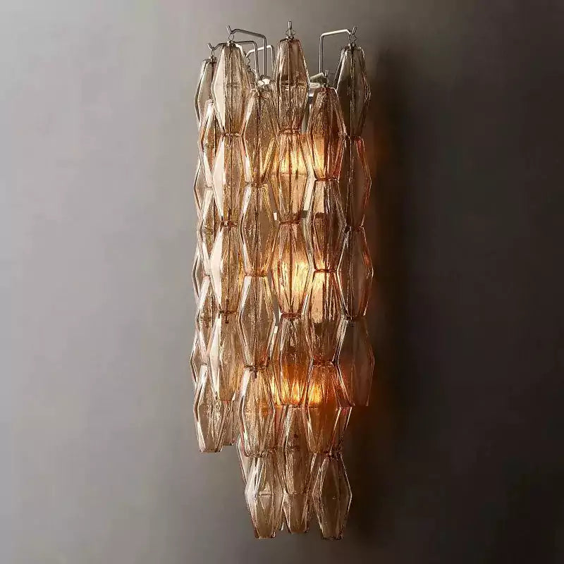 Chiaray Smoke Glass Grand Wall Sconce