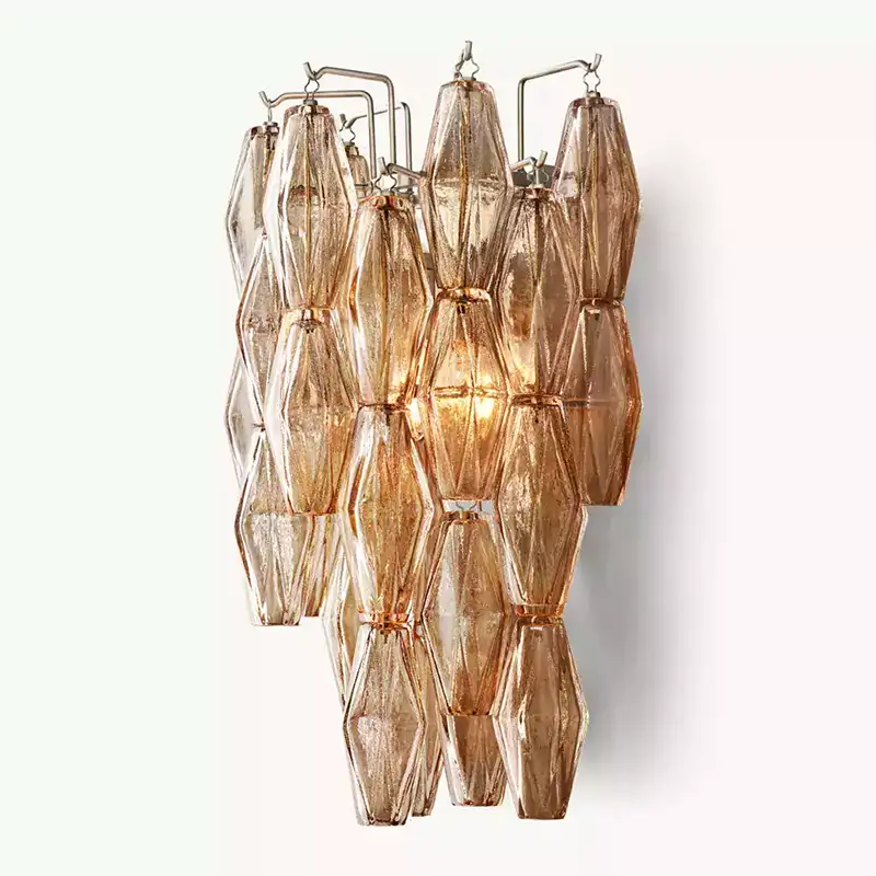 Chiaray Smoke Glass Wall Sconce
