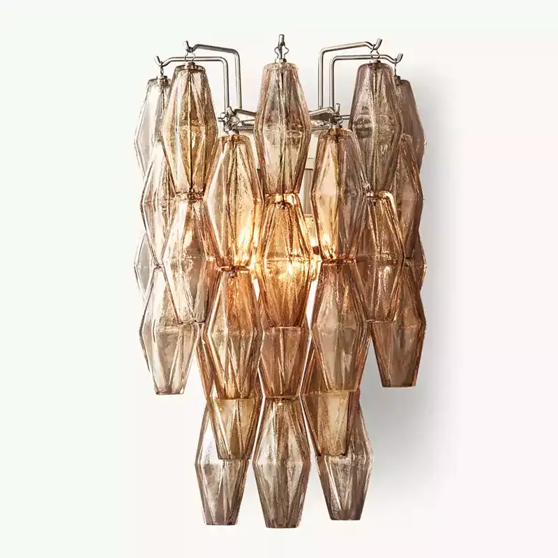 Chiaray Smoke Glass Wall Sconce