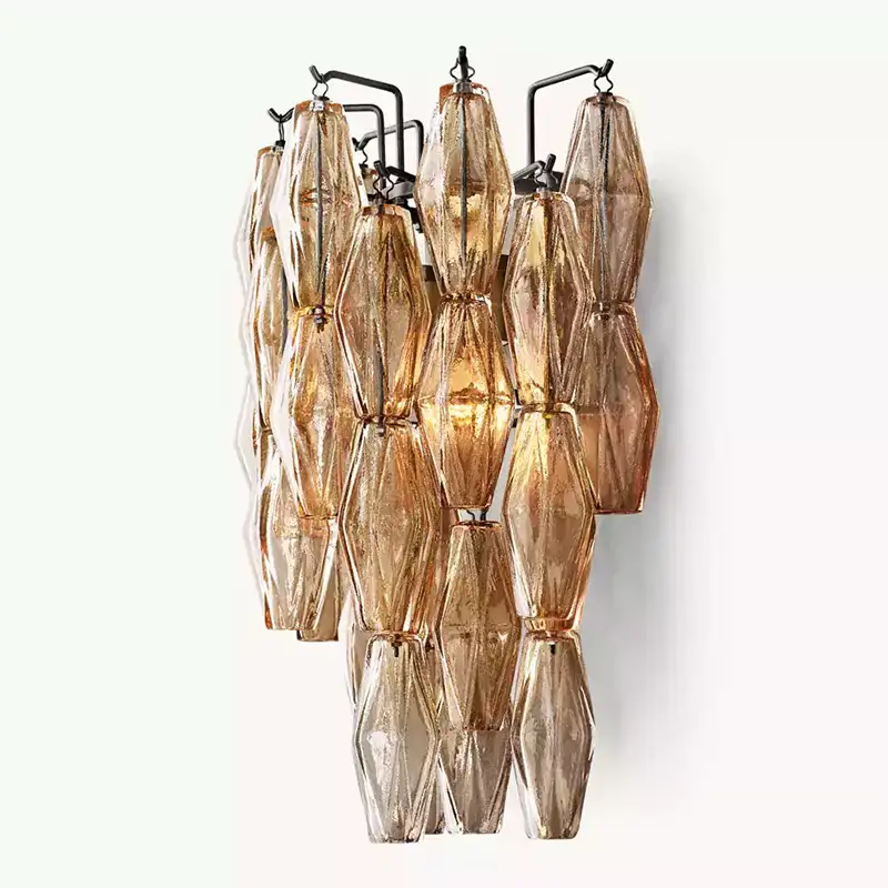 Chiaray Smoke Glass Wall Sconce