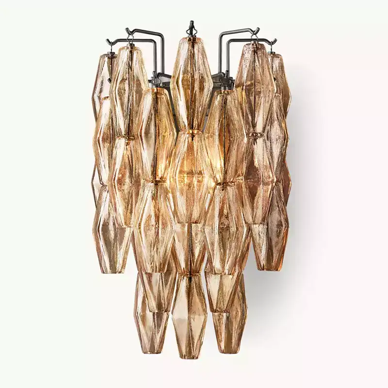 Chiaray Smoke Glass Wall Sconce