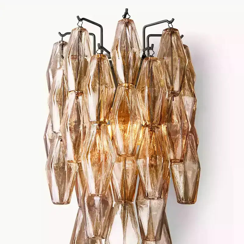 Chiaray Smoke Glass Wall Sconce