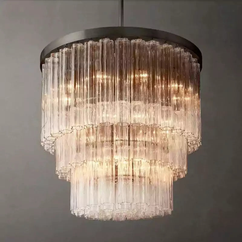 Cieloy Three-Tier Round Chandelier 36"