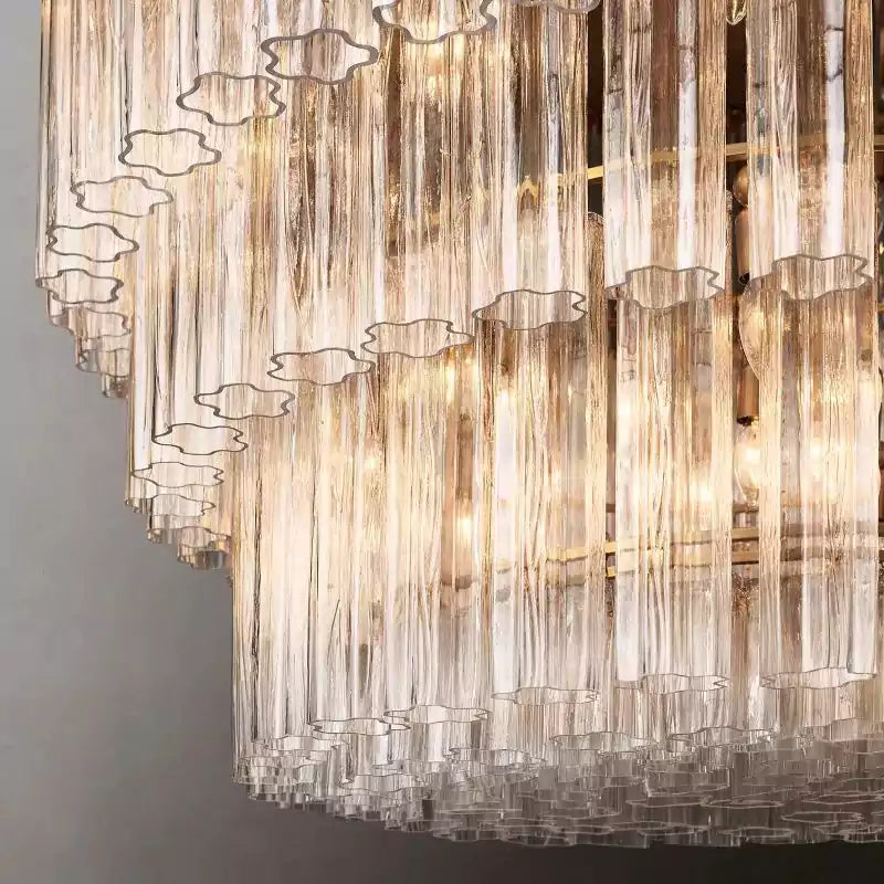 Cieloy Three-Tier Round Chandelier 48"