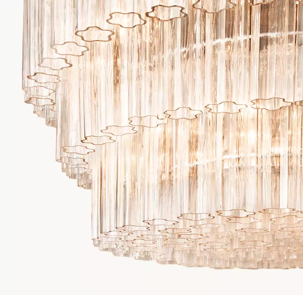 Cieloy Three-Tier Round Chandelier 48"
