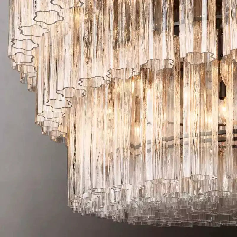 Cieloy Three-Tier Round Chandelier 48"