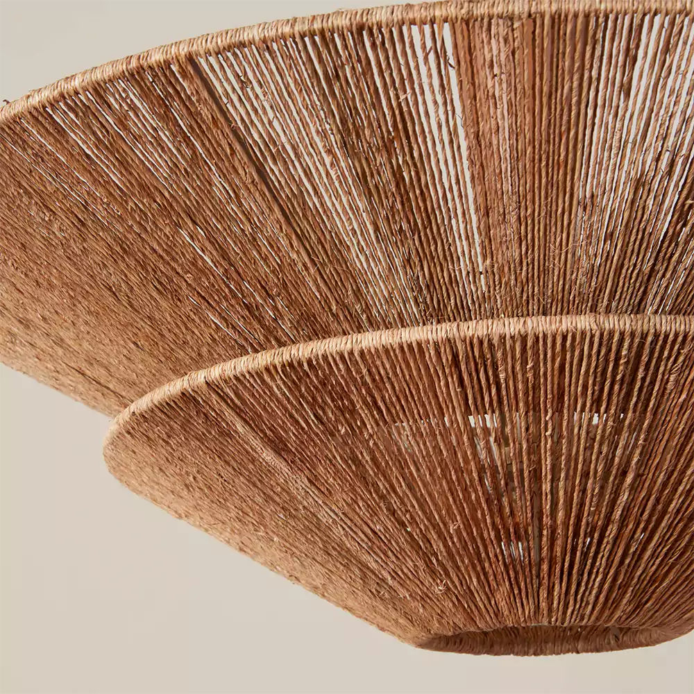 Handwoven Rattan Condesa Jute Pendant