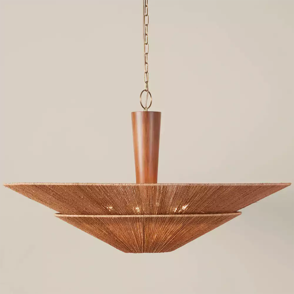Handwoven Rattan Condesa Jute Pendant
