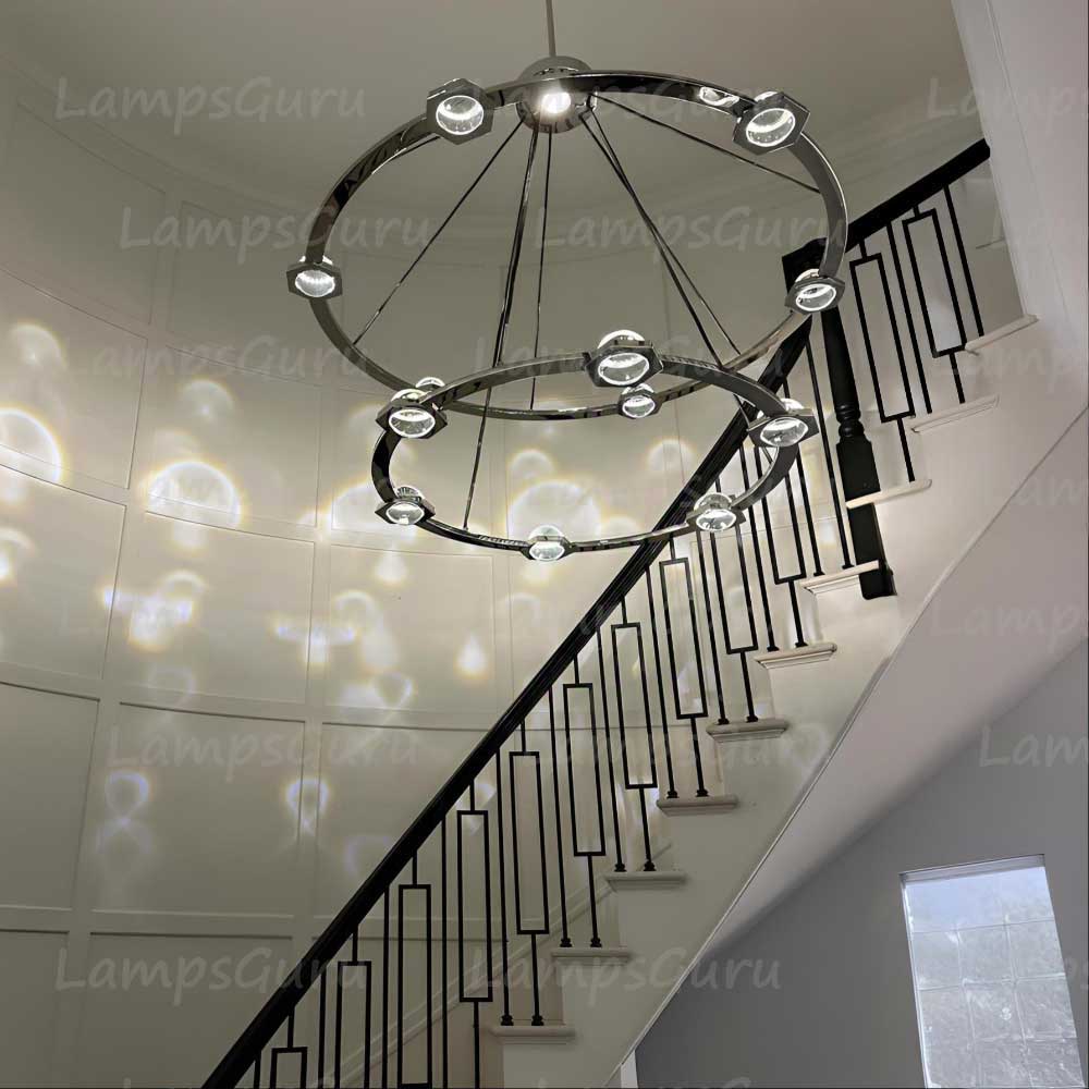 Eclatanta Two Tier Round Chandelier 48"