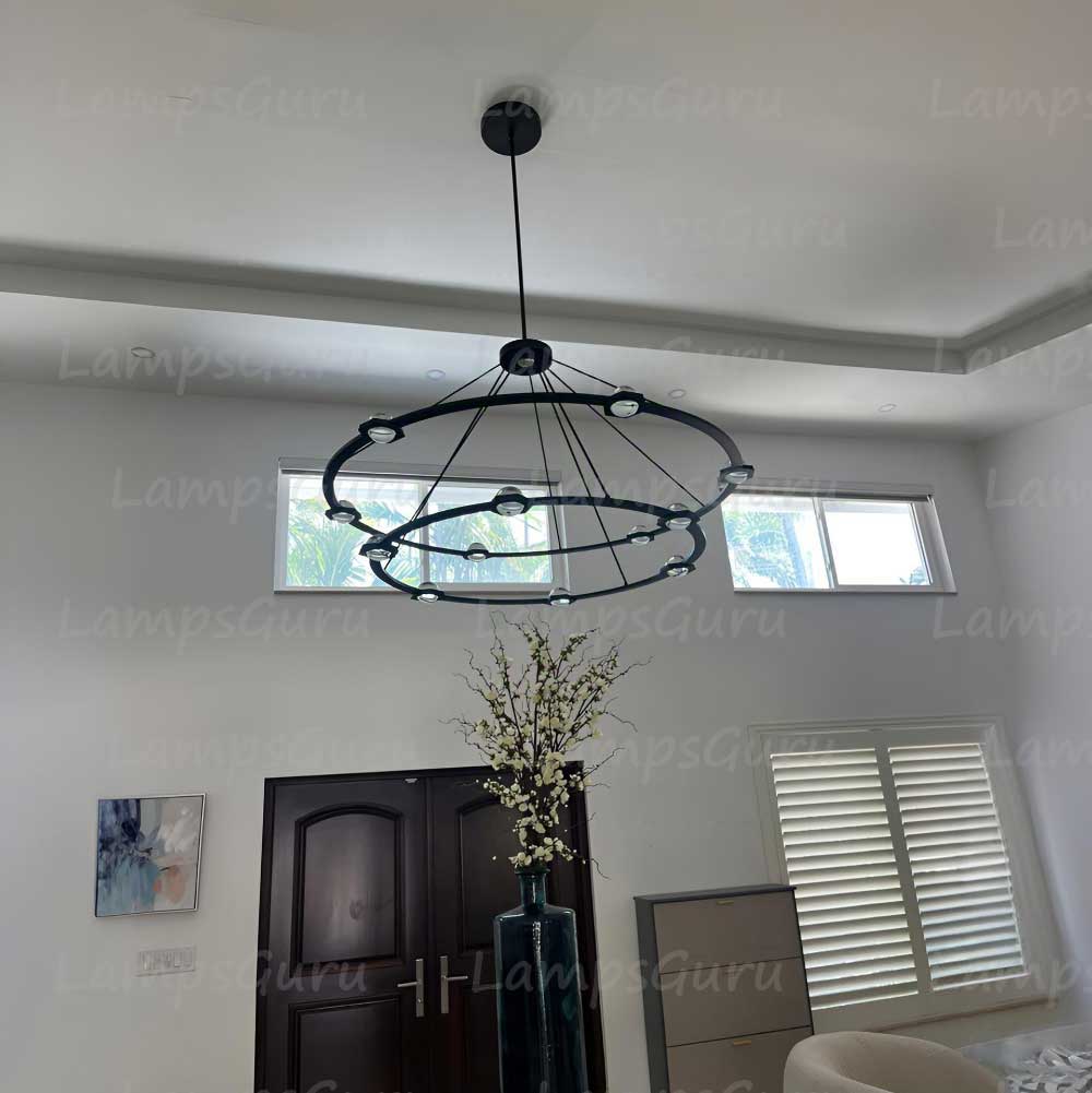 Eclatanta Two Tier Round Chandelier 60"