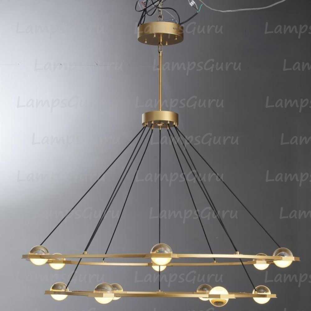 Eclatanta Two Tier Round Chandelier 60"