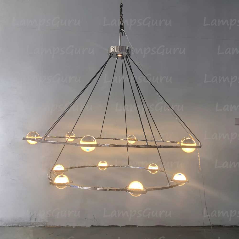 Eclatanta Two Tier Round Chandelier 60"