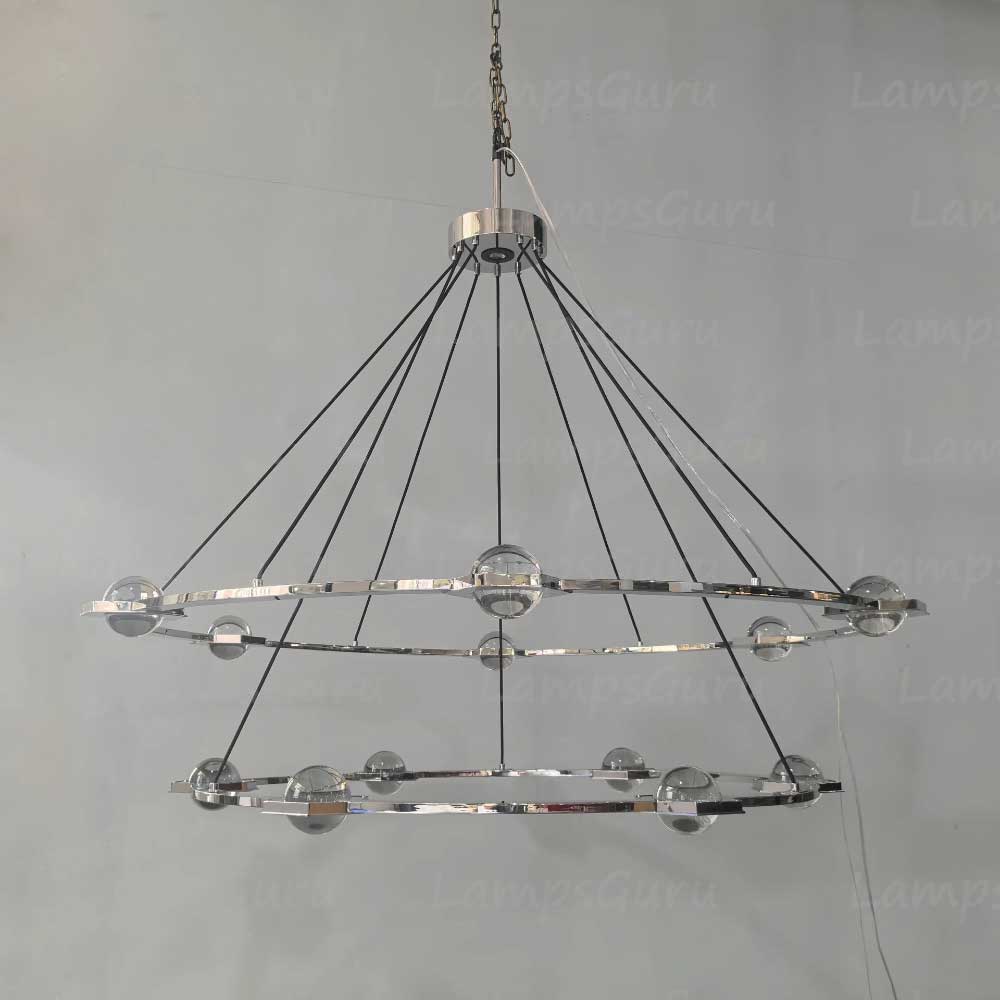 Eclatanta Two Tier Round Chandelier 60"